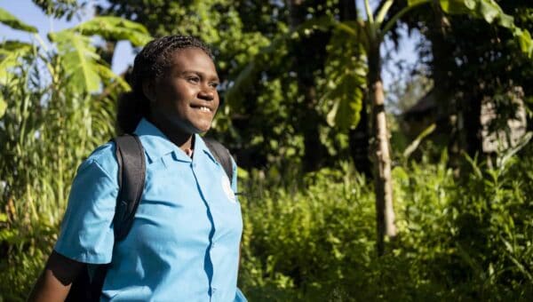 Ch1819125 Fiona 18 Walking To School In A Community In Malaita Province The Solomon Islands